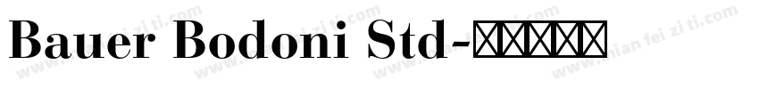 Bauer Bodoni Std字体转换